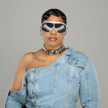 She’s a rebel denim top The Fashion bar