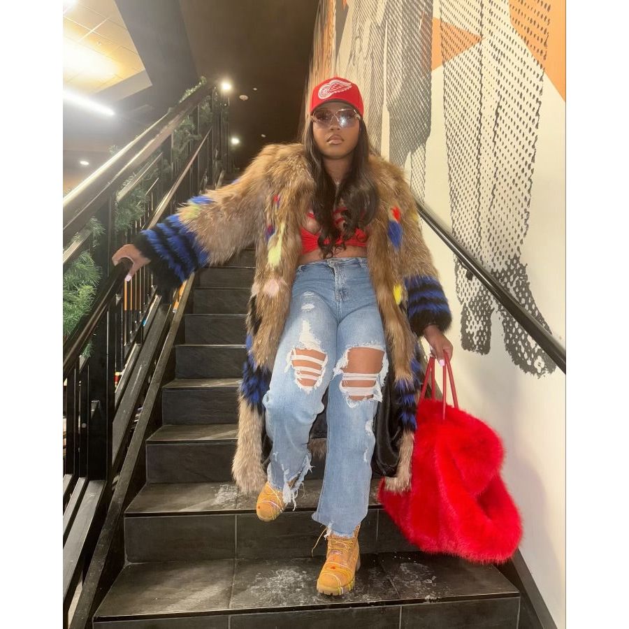 (Dionna Fun Fox Fur Jacket (ready to ship ) The Fashion bar