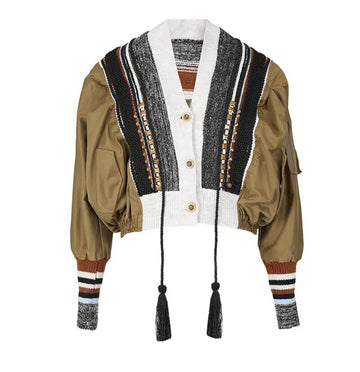 Patchwork cargo jacket The Fashion bar