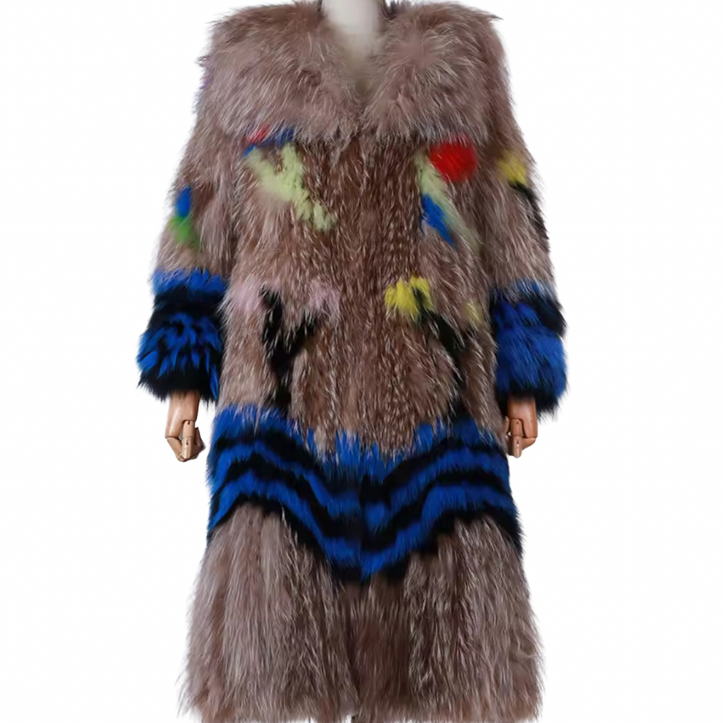 (Dionna Fun Fox Fur Jacket (ready to ship ) The Fashion bar