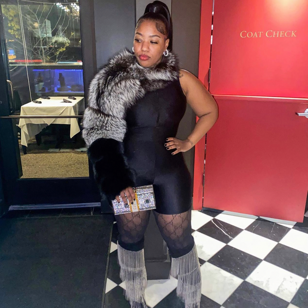 Silver Fox Fur Sleeve The Fashion bar